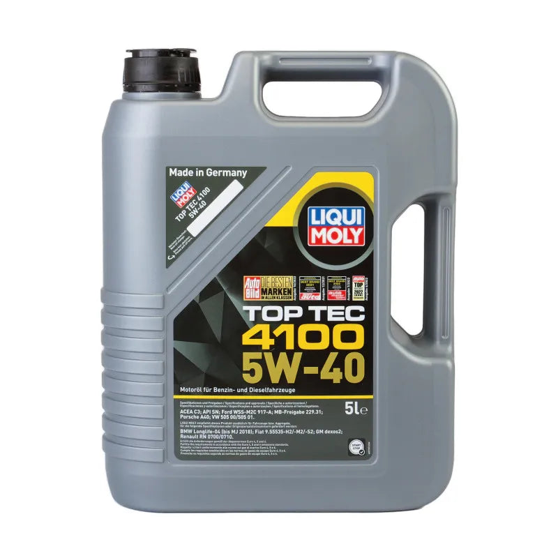 Ulei motor Liqui Moly Top Tec 4100 5W-40, sintetic, benzină & diesel - 5L