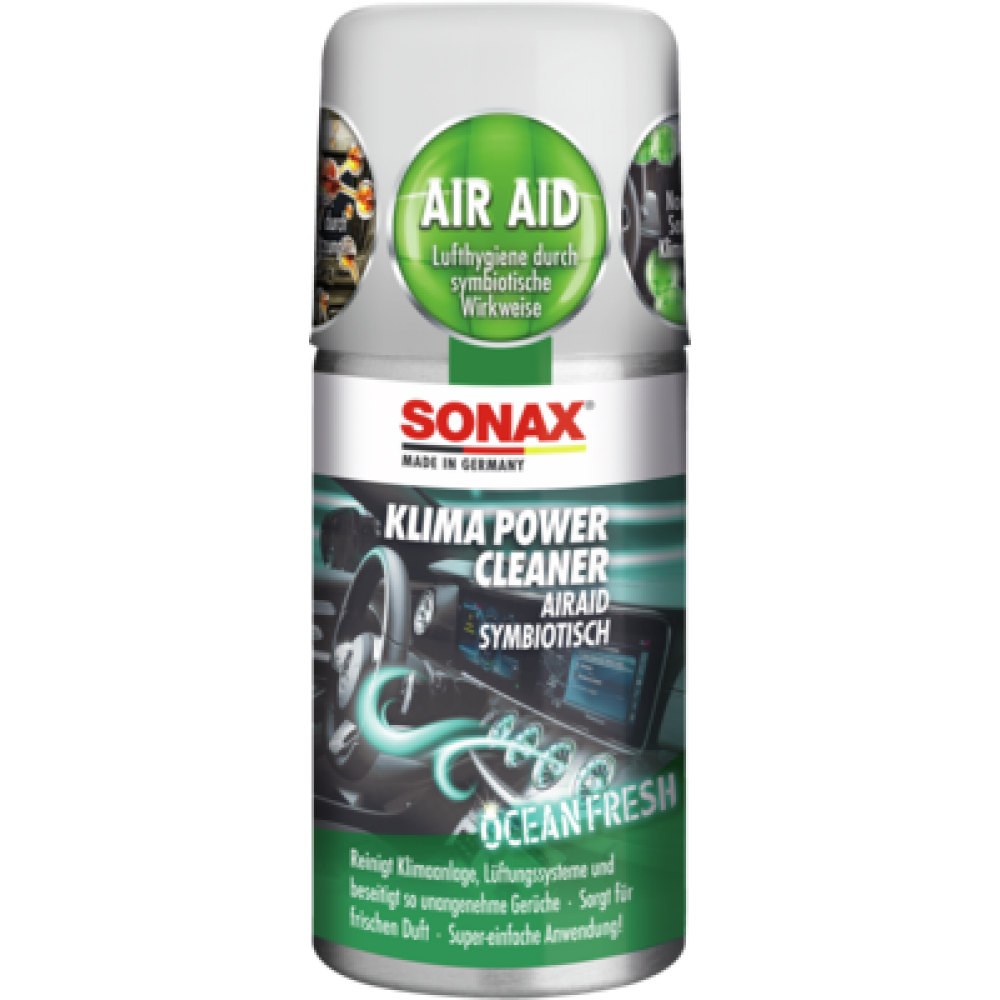 Soluție curățare aer condiționat auto SONAX Ocean Fresh 150 ml, igienizare AC, elimină mirosurile